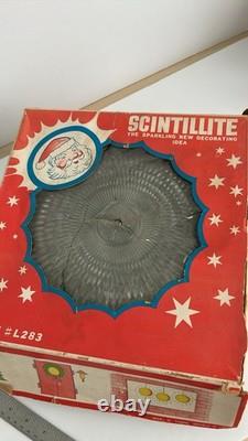 VTG Scintillite Motion Lighted Christmas Display MCM Great For Aluminum Tree