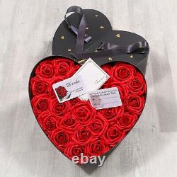 Valentinstag Geschenk Ewige Liebe Infinity Rosen Box Herz XXL Rosenbox Flowerbox