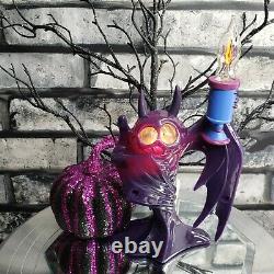 Vampire BAT Candelabra 1996 Flickering Flame Bulb Halloween Lamp Light Vintage