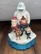 Very Rare Vntg Christmas Abominable Snowman Surrounded By Friends Enesco 104555