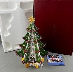 Villeroy and Boch Scandinavian Collection Christmas Tree Tealight w Stand Box