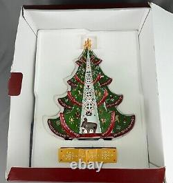 Villeroy and Boch Scandinavian Collection Christmas Tree Tealight w Stand Box