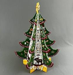 Villeroy and Boch Scandinavian Collection Christmas Tree Tealight w Stand Box