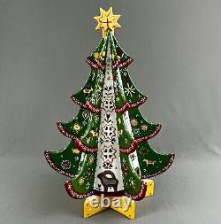 Villeroy and Boch Scandinavian Collection Christmas Tree Tealight w Stand Box