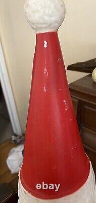 Vintag Christmas Beco Santa head Blow Mold 21 tall