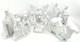 Vintage 11 Piece White Ceramic Porcelain Nativity Manger Set Christmas 1960s