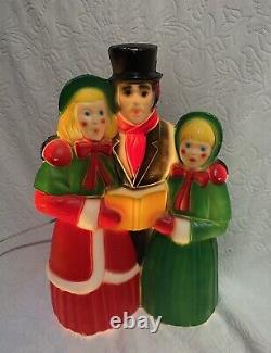 Vintage 18 Tall Empire Victorian Dickens Christmas Carolers Blow Mold FAST SHIP