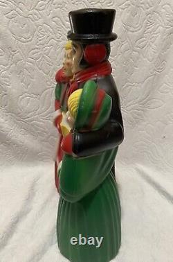 Vintage 18 Tall Empire Victorian Dickens Christmas Carolers Blow Mold FAST SHIP