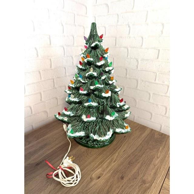 Vintage 19 1/2 Ceramic Christmas Tree