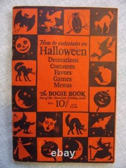 Vintage 1926 Dennison Bogie Book How to Entertain Halloween Party Ideas NICE