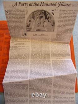 Vintage 1926 Dennison Bogie Book How to Entertain Halloween Party Ideas NICE