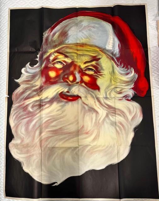 Vintage 1936 Santa Claus Poster 50 X 38 Liberty Show Printing Pittsburgh