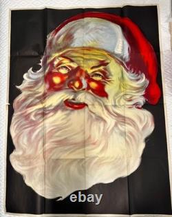 Vintage 1936 Santa Claus Poster 50 x 38 Liberty Show Printing Pittsburgh