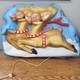 Vintage 1940s L. A. Goodman Illuminated 3d Reindeer Christmas Indoor Light Works