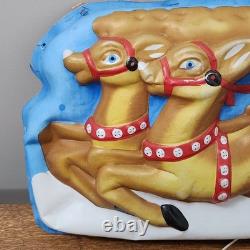 Vintage 1940s L. A. Goodman Illuminated 3D Reindeer Christmas Indoor Light WORKS