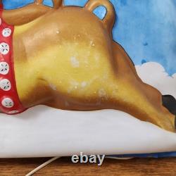 Vintage 1940s L. A. Goodman Illuminated 3D Reindeer Christmas Indoor Light WORKS