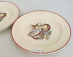 Vintage 1940s RLM Rudolph Red Nosed Reindeer Mugs Cups Plates Bowls Lot of 6