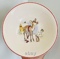 Vintage 1940s RLM Rudolph Red Nosed Reindeer Mugs Cups Plates Bowls Lot of 6