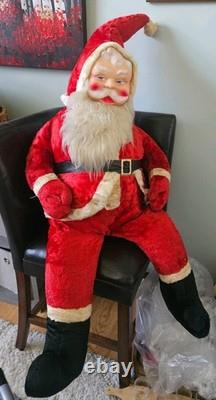 Vintage 1950-60s Santa Stuffed Fabric 51