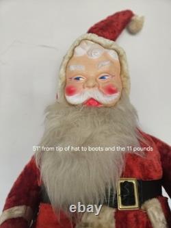 Vintage 1950-60s Santa Stuffed Fabric 51
