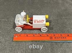 Vintage 1950's Rosbro Valentine's Candy Container Girl Driving Soapbox Derby Car