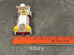 Vintage 1950's Rosbro Valentine's Candy Container Girl Driving Soapbox Derby Car