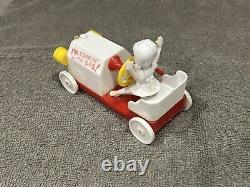 Vintage 1950's Rosbro Valentine's Candy Container Girl Driving Soapbox Derby Car