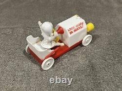 Vintage 1950's Rosbro Valentine's Candy Container Girl Driving Soapbox Derby Car