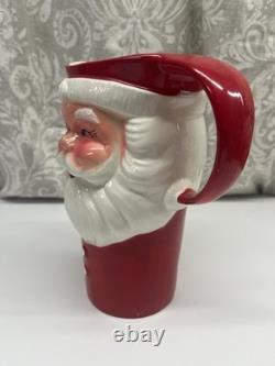 Vintage 1950's Santa Clause Pitcher Made In Japan Excellent Condition