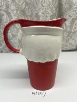 Vintage 1950's Santa Clause Pitcher Made In Japan Excellent Condition