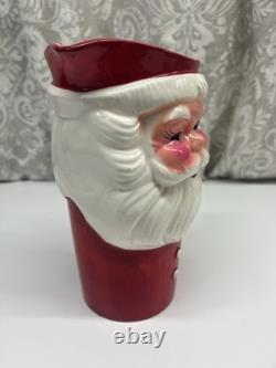 Vintage 1950's Santa Clause Pitcher Made In Japan Excellent Condition