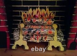 Vintage 1950's TOYMASTER Electric Christmas Fireplace #1100 Fireglow Effect