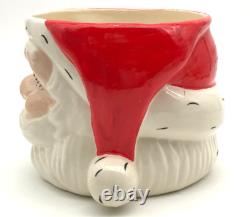 Vintage 1950s 1960s Christmas Santa Punch Bowl, Ladle & 6 Mugs Vintage 1950s 1960s Christmas Santa Punch Bowl, Ladle & 6 Mugs