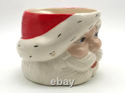 Vintage 1950s 1960s Christmas Santa Punch Bowl, Ladle & 6 Mugs Vintage 1950s 1960s Christmas Santa Punch Bowl, Ladle & 6 Mugs