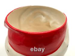 Vintage 1950s 1960s Christmas Santa Punch Bowl, Ladle & 6 Mugs Vintage 1950s 1960s Christmas Santa Punch Bowl, Ladle & 6 Mugs