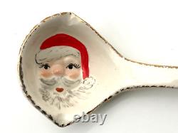 Vintage 1950s 1960s Christmas Santa Punch Bowl, Ladle & 6 Mugs Vintage 1950s 1960s Christmas Santa Punch Bowl, Ladle & 6 Mugs