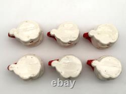 Vintage 1950s 1960s Christmas Santa Punch Bowl, Ladle & 6 Mugs Vintage 1950s 1960s Christmas Santa Punch Bowl, Ladle & 6 Mugs