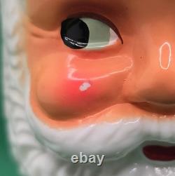 Vintage 1950s Amico Santa Claus Milk Glass Christmas Lantern Japan Works with Box