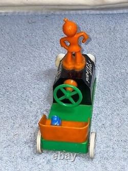 Vintage 1950s HALLOWEEN Pirate's Auto JACK O LANTERN Car ROSEN ROSBRO