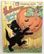 Vintage 1954 Dell Halloween Coloring Book Fuzzy Black Cat Unused New Arrival