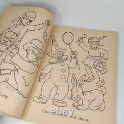Vintage 1954 Dell Halloween Coloring Book Fuzzy Black Cat Unused New Arrival
