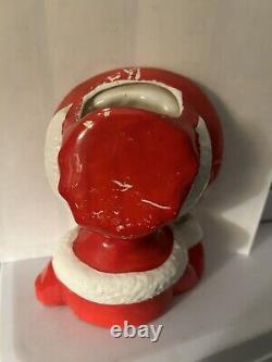 Vintage 1956 6 Relpo 308b Holiday / Christmas Lady Head Vase Marked