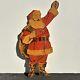 Vintage 1956 Plywood Santa Claus Paper Cut Out Christmas Statue Mcm Wood Decor