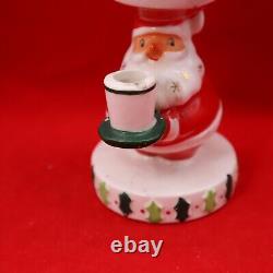 Vintage! 1958 Holt Howard Retro 3 Tiered Santa Candleholder Starry Beard VG+