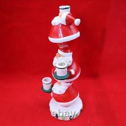 Vintage! 1958 Holt Howard Retro 3 Tiered Santa Candleholder Starry Beard VG+