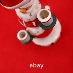 Vintage! 1958 Holt Howard Retro 3 Tiered Santa Candleholder Starry Beard VG+