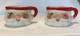 Vintage 1959 Holt Howard Mini Santa Mugs, Set Of Two