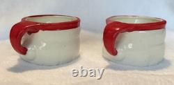 Vintage 1959 Holt Howard Mini Santa Mugs, Set Of TWO