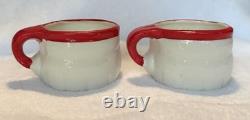 Vintage 1959 Holt Howard Mini Santa Mugs, Set Of TWO
