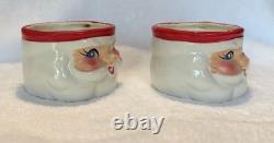 Vintage 1959 Holt Howard Mini Santa Mugs, Set Of TWO